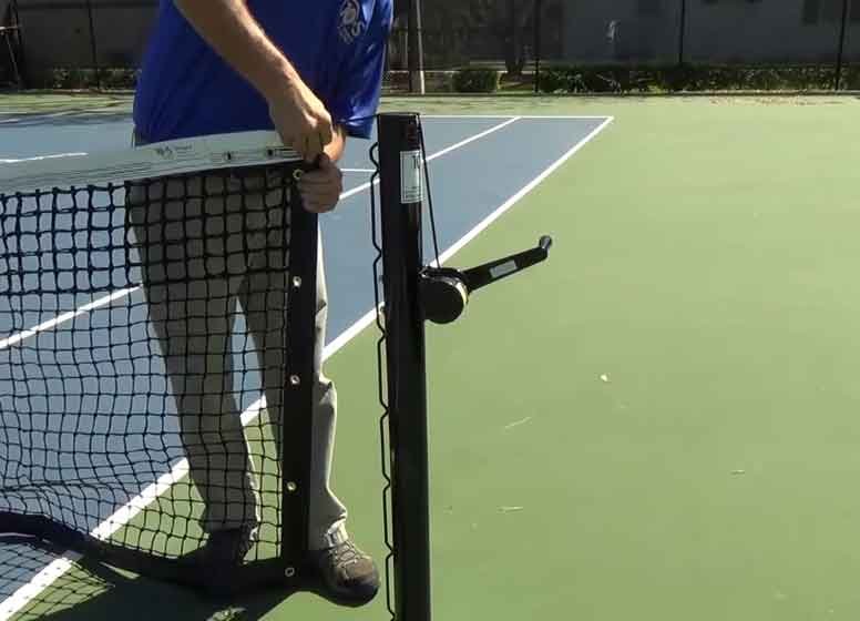 how to install a tennis net