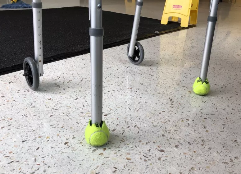 How to Put Tennis Balls on a Walker